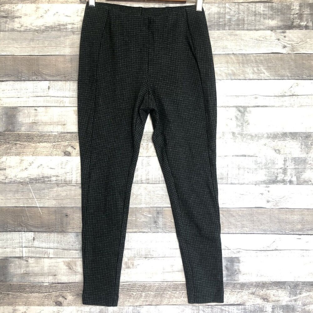 J. Jill Grey Black Ponte Slim Fit Business Casual Leggings Size S Petite